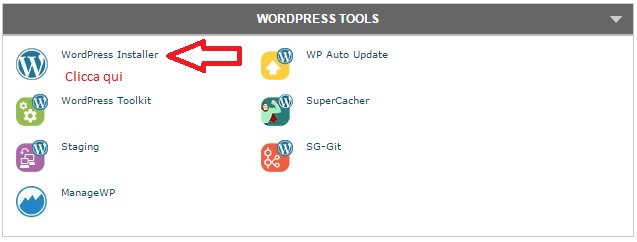 installare WordPress