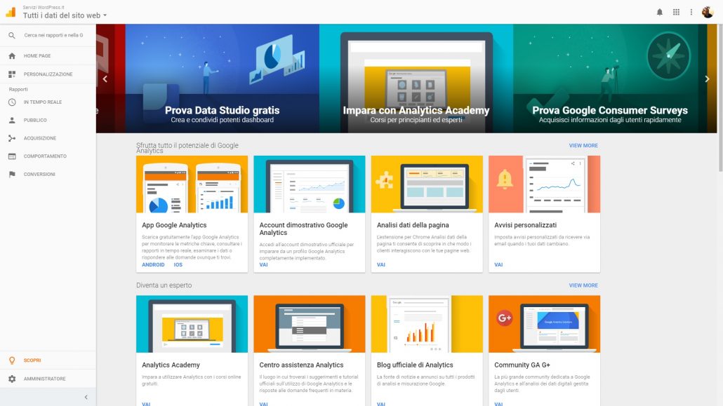 Google Analytics Scopri