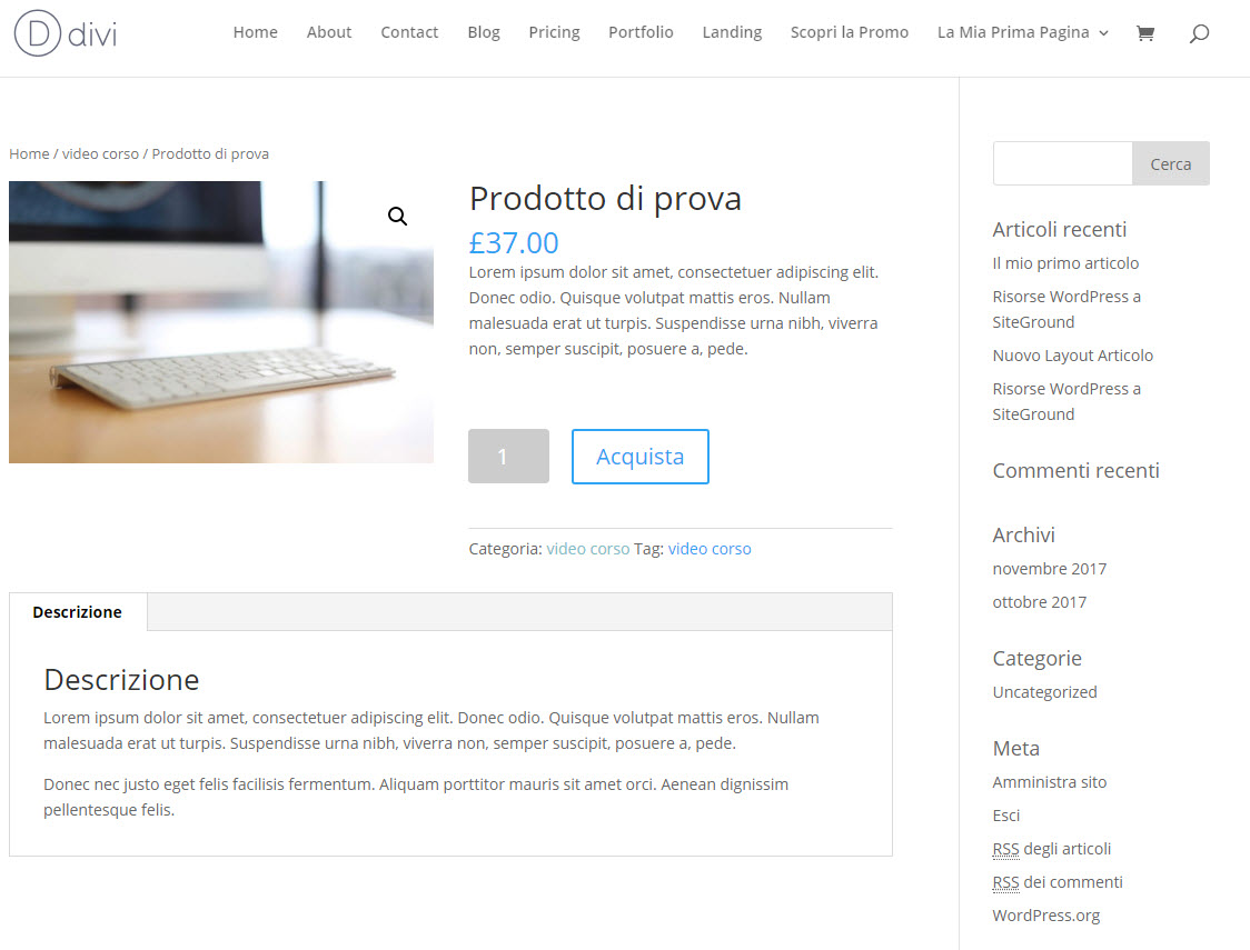 WooCommerce shop