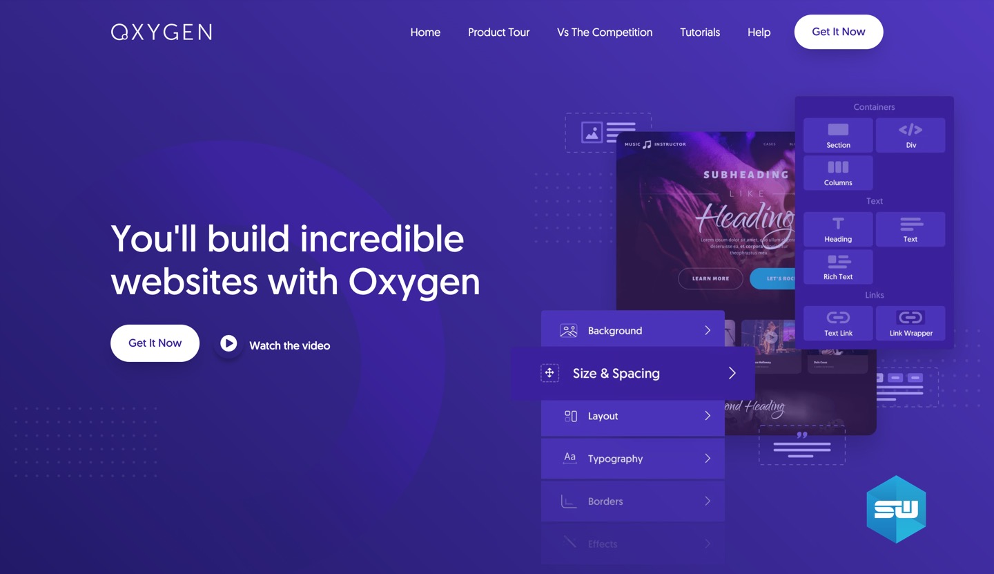 Oxygen Page Builder
