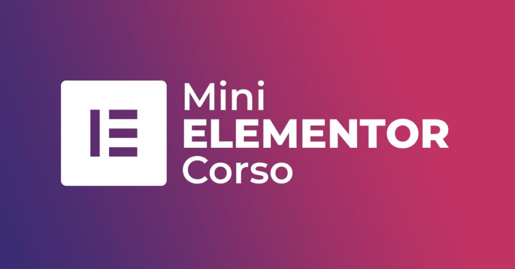 Mini Corso Elementor